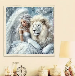 Preview: Diamond Painting Löwenkönigin